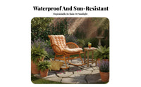 Single Person Rocking Chair Fluid Rocking Motion Recliner Indoor & Outdoor Use High Weight Capacity for Homeowners, Balcony