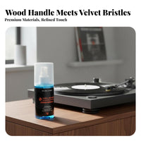 Vinyl Cleaning Kit Anti-Static LP Vinyl Brush and Fluid Kit for DJs