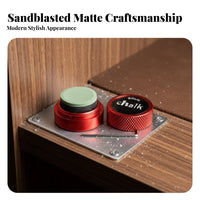 Billiard Chalk Holder Aluminum Alloy Round Chalk Box Lightweight for Snooker Billiards Enthusiasts, Professionals, Game Room, Tournaments, Bar