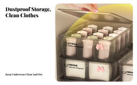 3 Pieces Underwear Box Set Compartmentalized Drawer Divider Set Space-Saving