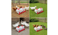 Constant Water Level Automatic Chicken Waterer with Buoyant Valve Sturdy Automatic Chicken Waterer Continuous Self-Filling Poultry Drinker Fresh for Chickens