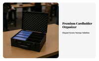 Aluminum Card Collection Case High Capacity Aluminum Trading Card Box Lockable Hard Shell Card Storage Container for Collectors, Tournaments, Travel