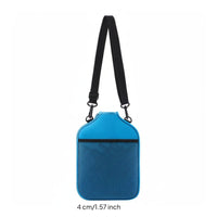 Multi-Function Pickleball Paddle Bag Portable Shoulder Racket Bag Multiple Pockets Tennis Racket Tote Zipper Closure for Outdoor Sports, Travel