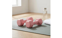 Dumbbell Pair Textured Grip Hand Dumbbells Embossed Markings Coated Dumbbells