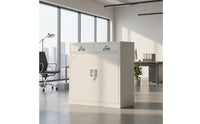 Metal Office Cabinet Double Door Lockable Storage Cabinet Low Profile