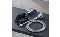 Curved Spout Shampoo Basin Faucet Threaded Connections Shampoo Bowl Faucet Kit Metal Fittings Chrome Basin Tap Easy Installation