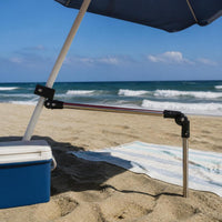 Outdoor Universal Umbrella Holder for Fishing, Sunshade, and Stall Use - Portable Telescopic Ground Insert Stand