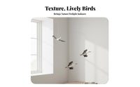 Kinetic Art Crane Ceiling Mobile Elegant Design Swallow Hanging Decor Calming Atmosphere for Homeowners, Adults, Living Room, Bedroom, Study