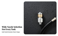 4 Pieces Stainless Steel High Pressure Drain Nozzle Set Clog Remover Sewer Jetter Nozzle Kit Heavy Duty for Plumbers, Drains, Gutters