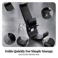 Padded Grip Mobile Gaming Holder Clamp 160 Degree Game Controller Phone Mount