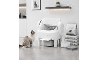 Odor Control Smart Self-Cleaning Litter Box Easy to Clean Automatic Feline Litter Box Carbon Filter Pet Care
