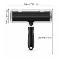 Pet Hair Remover Roller Non-Slip Pet Hair Roller with Storage Chamber Bidirectional Lint Remover Portable Easy to Use
