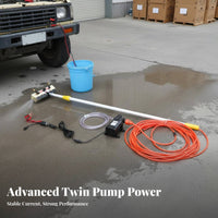 Powered Spray Wash Brush Mark-Safe Soft Bristles High Pressure Cleaning Brush for Bus Owners