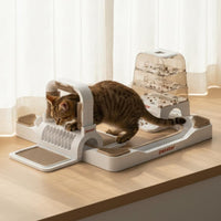 Multifunctional Feline Castle Toy Set Self-Entertaining Feline Brain-Teaser Feeder Set Mental Stimulation Brain-Teaser Toy Stress Relief for Indoor