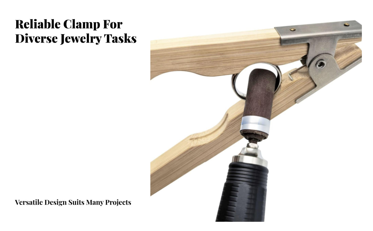 Secure Hold Circlet Polishing Clamp | Gripping Mechanism, Wooden circlet Clamp, for Workbenches
