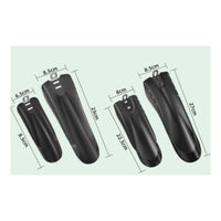 Child Bike Mudguard Set Black Kids Cycle Mudguards Child Bike Fenders Easy to Install Mudguards with Mounting Tabs Curved