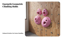Climbing Holds Non-Slip Climbing Grips Climbing Holds Multi Size and Shapes for Beginners, Young Children, Outdoor, Backyard, Tree House
