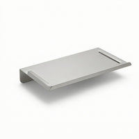 Stainless Steel Wall Shelf Rustproof Bath Shelf with Guard Rails Rust Resistant Brushed for Washroom, Apartment