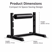 Steel Single Leg Squat Stand Adjustable Bulgarian Split Squat Machine Home Gym