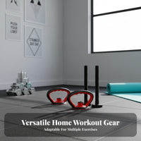 2 Pieces Multifunctional Dumbbell to Kettlebell Grip Easy Installation Kettlebell Handle Stable Base for Home Gym Users