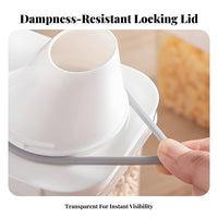 Moisture-Proof Airtight Grain Container Leakproof Airtight Rice Container Portable Handle