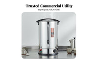 Automatic Keep-Warm Function Commercial Water Boiler Anti-Dry-Overheat Protection Large Capacity Water Heater Adjustable Temperature Control Stainless Steel Beverage Urn Insulated for Caterers, Shuts down Ice Personnel, Hotels, Shuts down Ices