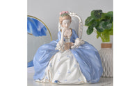Woman Reading Statue Elegant Figurine with Book Timeless Feminine Figure Statue for Collectors