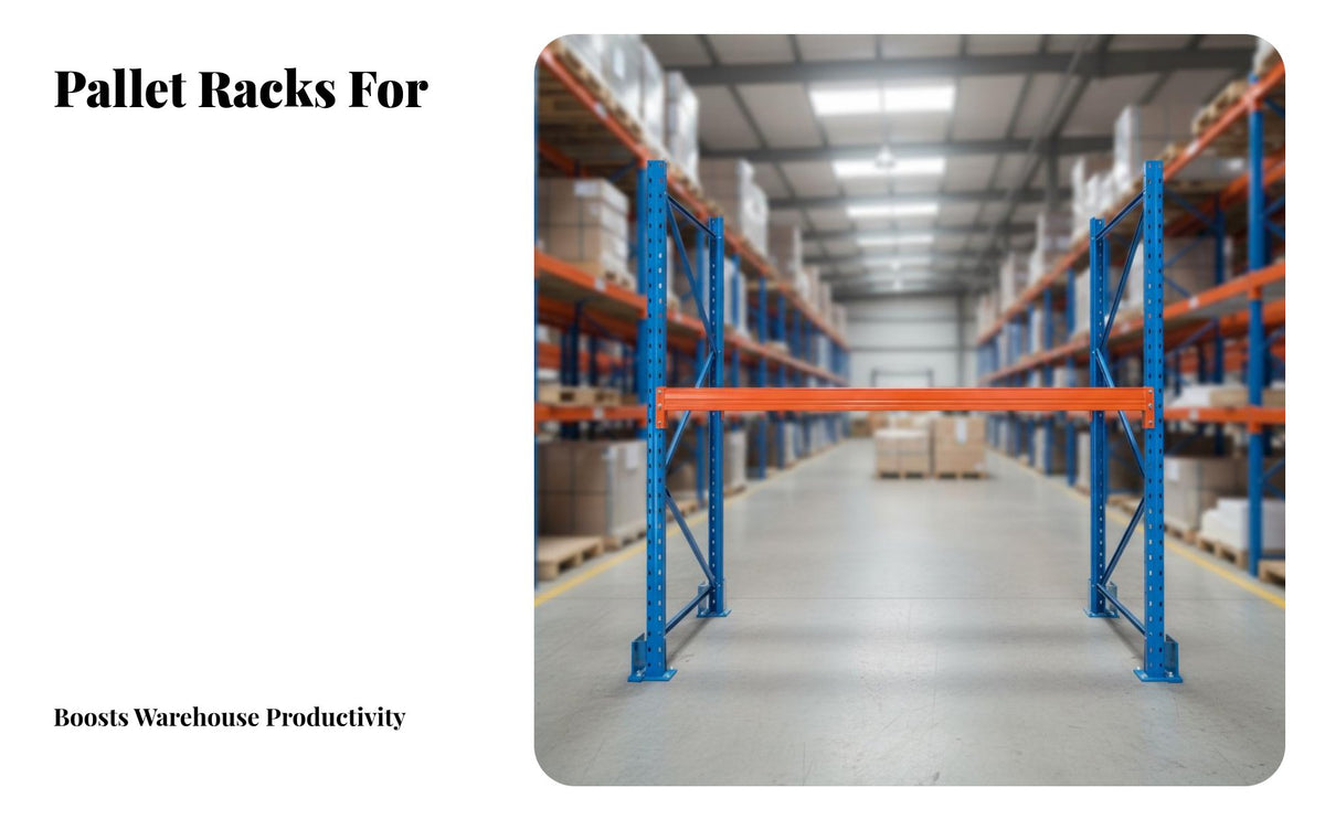 Heavy-Duty Pallet Rack High Load Capacity Industrial Warehouse Shelving Reinforced Steel Construction Multi-Tier Storage System