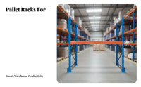 Heavy-Duty Pallet Rack High Load Capacity Industrial Warehouse Shelving Reinforced Steel Construction Multi-Tier Storage System
