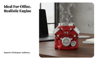 Stainless Steel Liner Resin Engine Block Mug Creative Gift V6 Engine Mug Heavy-Duty for Mechanics, Engineers, Garage, Man Cave, Workshop