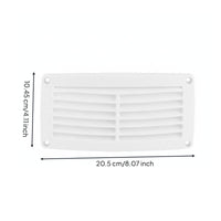 ABS Plastic Ventilation Grille Long-Lasting Marine Boat Air Vent Easy to Install Marine Ventilation Louver Waterproof for Yacht, Cabinet