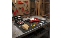 Guitar Maintenance Kit Featuring a Work Mat Portable Guitar Repair Kit with Mat Professional-Grade for Luthiers, Home Workshop, Music Studio