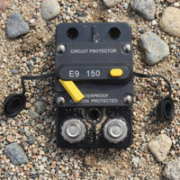 Manual Reset Circuit Breaker Marine-Grade Circuit Breaker with Terminal Protectors Dust-Resistant Overload Protector for Vehicle Wiring