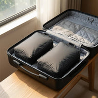 2 Pieces Top Handles Travel Storage Bag Stitched Seams Expandable Packing Cubes Space-Saver Luggage Organizer Bags Wrinklewrinkle-Resistant