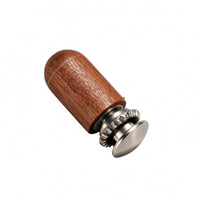 Wooden Massage Head Silver-Toned Acupoint Massage Head Wooden Pressing Tip Long-Lasting Handheld Acupoint Massager Lightweight