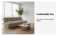 Nordic and aesthetic keyboard Key Tufted Curved Sofa Irregular Shape Living Room Seating Movable Pieces configurable Couch cushionyLike Comfort for Interior Design aficionados, Apartment Dwellers, homeowners, Lounge Area, Home, Bedroom