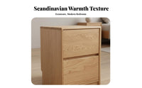 Minimalist Aesthetic 2-Drawer Chest Floor-Standing Bedside Table Space-Saving Design Nightstand Sturdy Frame for Homeowners, Apartment Dwellers, Bedroom, Living Room, Entryway, College Dorm