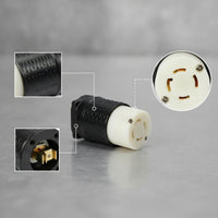 Twist Lock NEMA L16-30C Connector 30 Amp Locking Female Connector 480 Volt Heavy-Duty for Electricians, Generators, Distribution Boxes, Factories