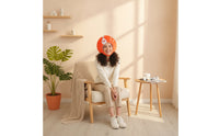 Padded Costume Head Cover Funny Soft Fabric Costume Hat Quirky Headpiece Cozy for Stage Performances