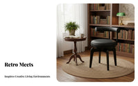 Vintage and design rotate Dining Chair Padded Seat and rear Upholstered rotate Armchair with Armrests Home Seating Curved rearrest for Design lovers, homeowners, Office Workers, Balcony, Kitchen, Living Room, Reception Area