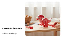Three-Dimensional Wooden Dinosaur Model Develops Fine Movement Skills Wooden Dinosaur Model Hands-On Play No Glue Required