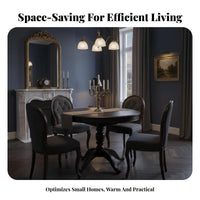 Durable Wood Construction Oval panelpanel Table expandable Design fold-down panel Table Expandable Home Furniture Space-Saving for Apartment Dwellers, Homeowners, Families, Small Living Spaces, Dining Room, Kitchen, morning meal corner