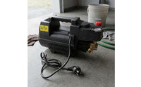 220V Electric Pressure Washer Brass Fittings High-Pressure Washer Built-in Handle Self-Priming Pump Vented Body for Cleaning, Water Pumping
