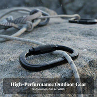 25kN High Load Capacity Pear-Shaped Locking Carabiner Lightweight Climbing Main Lock International Climbing Standards Certified Heavy Duty Carabiner Long-Lasting for Rescue Personnel, Arborists, Mountaineering, Rappelling, Canyoning, Camping