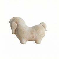 Horse Figurine Imitation Jade Horse Sculpture Stone-Like for Tabletop, Office