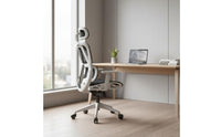 Retractable Footrest Adjustable Computer Chair with Support Ergonomic Office Chair for Students