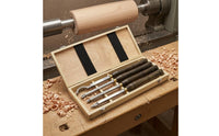 4-Piece Woodturning Set Hook-Shaped Cutting tool Wood Lathe Turning Tools Carving Tool Set for DIY Woodworkers