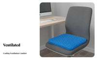 All Seasons Use Honeycomb Gel Cushion High Elasticity Gel Seat Cushion Non-Slip Cover for Students, Office Workers, Home, Classroom, Stadium
