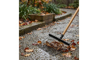 Black Metal Head Manure Fork Slatted Tines Grass Fork Angled Frame Pitchfork with Handle Heavy Duty