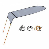 Aluminum Alloy Frame Kayak Canopy Waterproof Kayak Sunshade Easy Installation Boat Bimini Top Long-Lasting for Anglers, Fishing